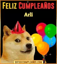 GIF Memes de Cumpleaños Arli